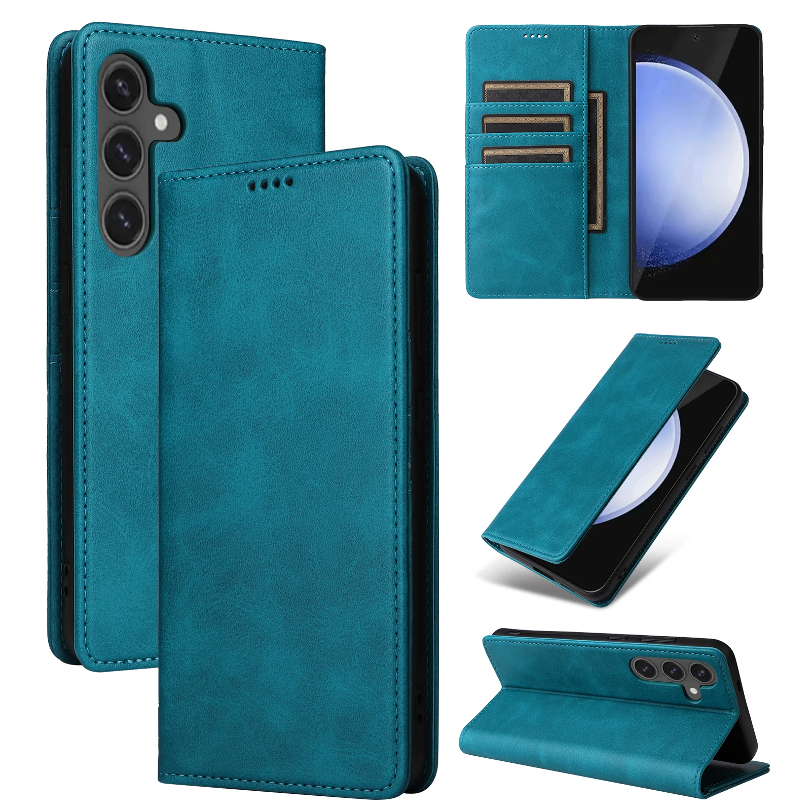 Premium PU Leather Wallet Phone Case - Stylish Protective Cover