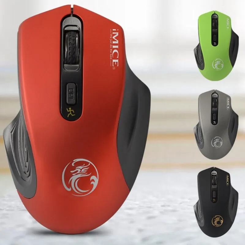 IMICE G-1800 2.4Ghz Silent Mouse 1600DPI for Laptop Battery