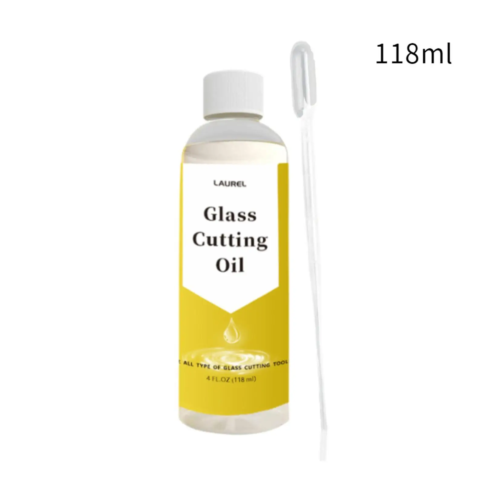 유리 및 거울용 절삭 윤활유 118ml 부드러운 타일 절단기용 오일 공예 도구 및 유리 작업용 유체