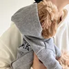 S6a61701285db45a0996a854186ca7a24k.jpg Autumn and Winter Pet Sweatshirts Warm Clothes for Dogs Teddy Letter Print Hoodies Bichon Frise Fleece Two-Legged Clothes