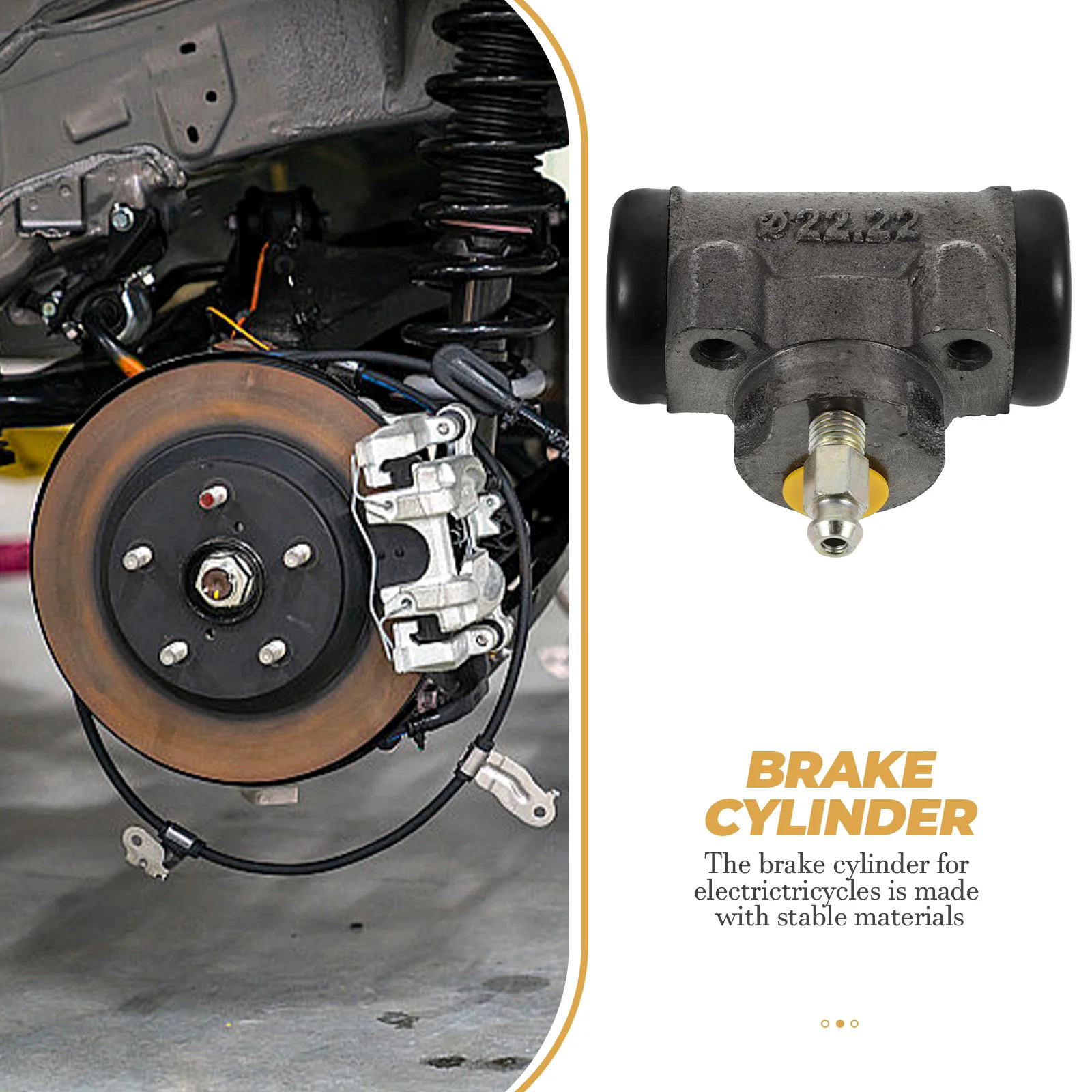 Hydraulic Brake Pump Rear Wheel Cylinder Tricycle Accessories Replacement Parts