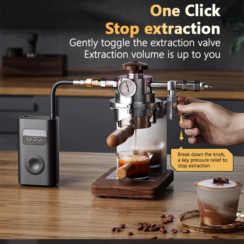 ITOP CM-P Pneumatic Coffee Machine Household Manual Variable Pressure Coffee Maker Espresso Maker with 58mm portafilter
