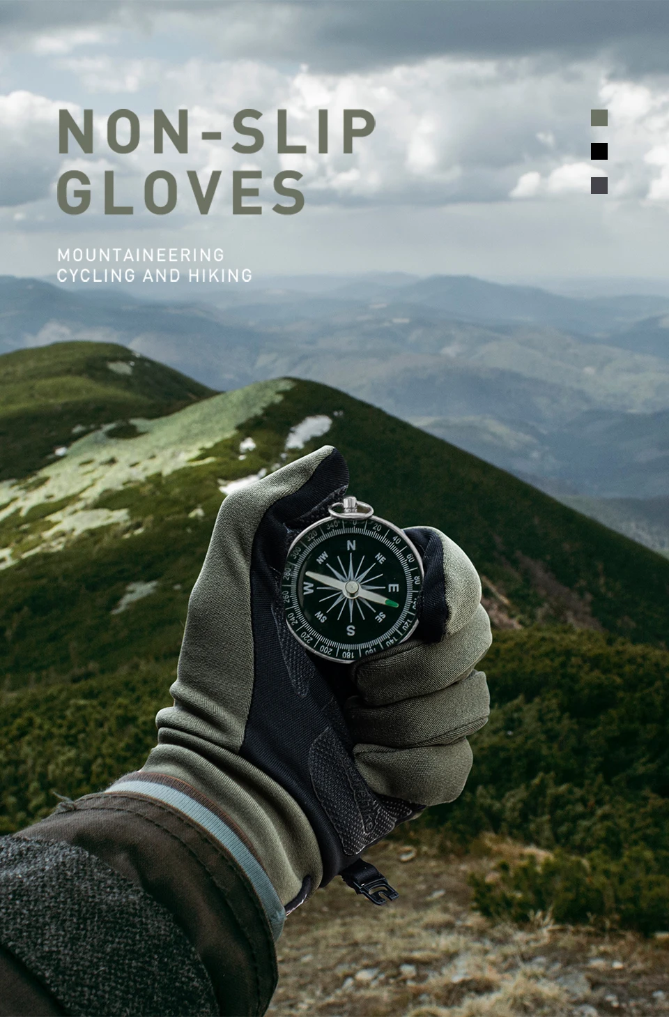 Description Picture 2 of itemNaturehike Hiking Gloves Ultralight Non-slip Breathable Climbing Glove Portable Outdoor Men Winter Cycling Running Sports Gloves