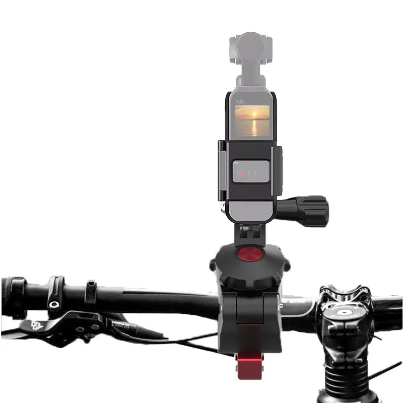 Angle réglable du support VTT pour caméra Osmo Pocket, orientation verticale.