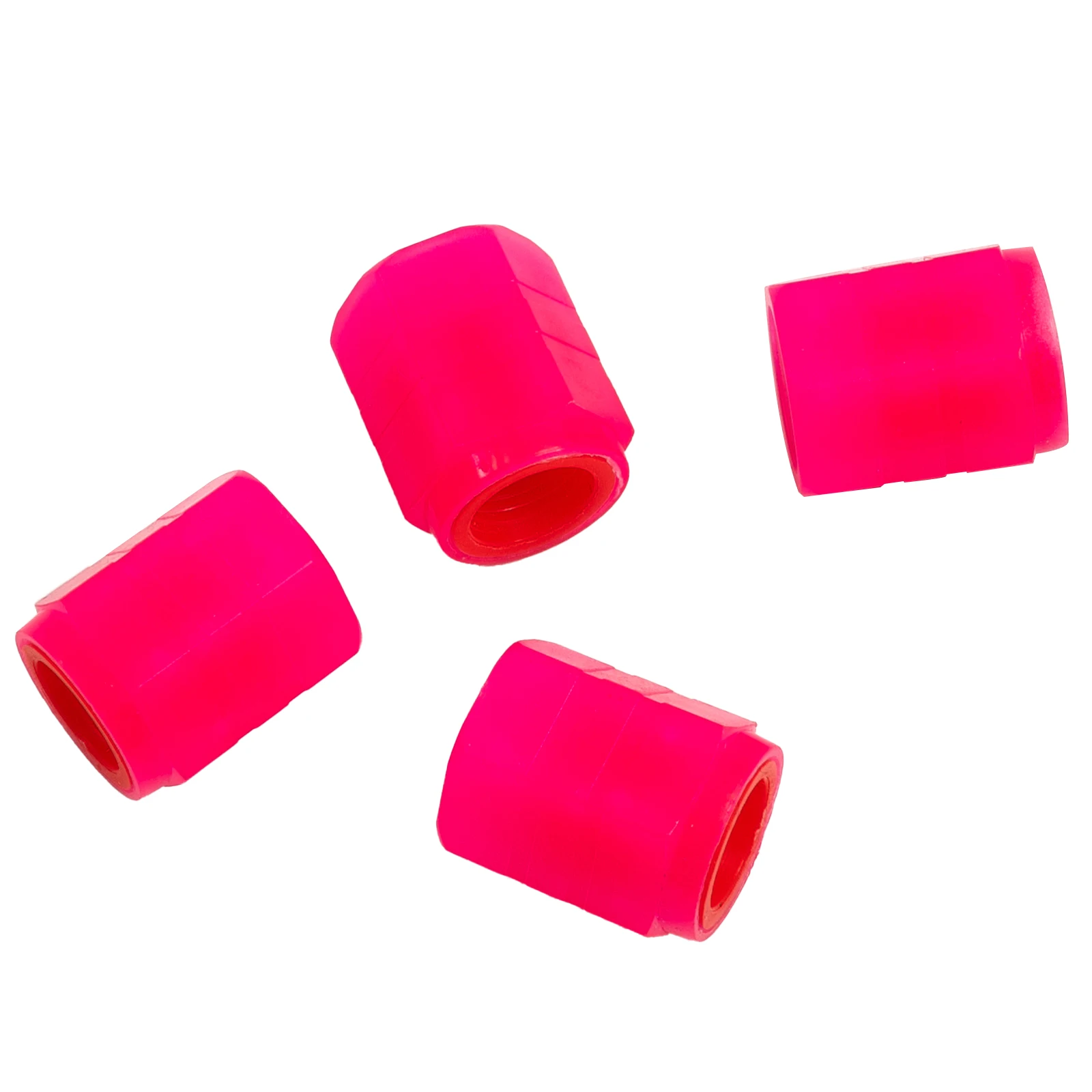 

4Pcs Fluorescent Pink Car Motorcycle Wheel Tyre Air Valve Stem Cover Luminous Tire Valve Cap Auto Styling Tyre Accessories