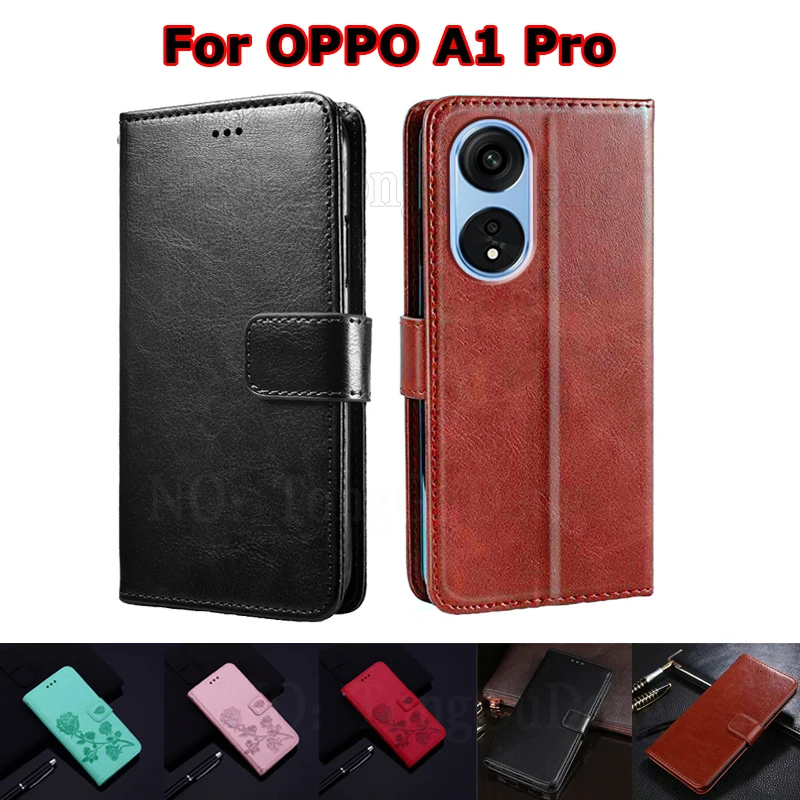 

For Carcasas OPPO A1 Pro PHQ110 Mujer on Etui OPPOA1 A 1 Pro Wallet Case For Estuches OPPO A17 A 17 Etui Cover with Card Pockets