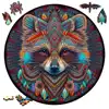 frog Wooden animal Puzzle cat circular Wooden jigsaws Interesting Diy Draft For Kids Adults 3d Puzzle Brain Games 2