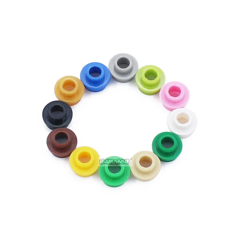 Marumine MOC Plate Round 1x1 With Open Stud 85861 28626 100PCS Bricks Assembles Particles Parts Toys Accessories Building Blocks 5