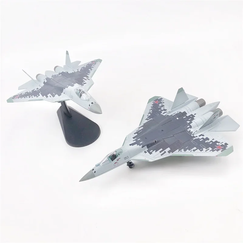 ダイキャスト-1/100合金飛行機モデル,Su-57スケール,ロシアsu 57