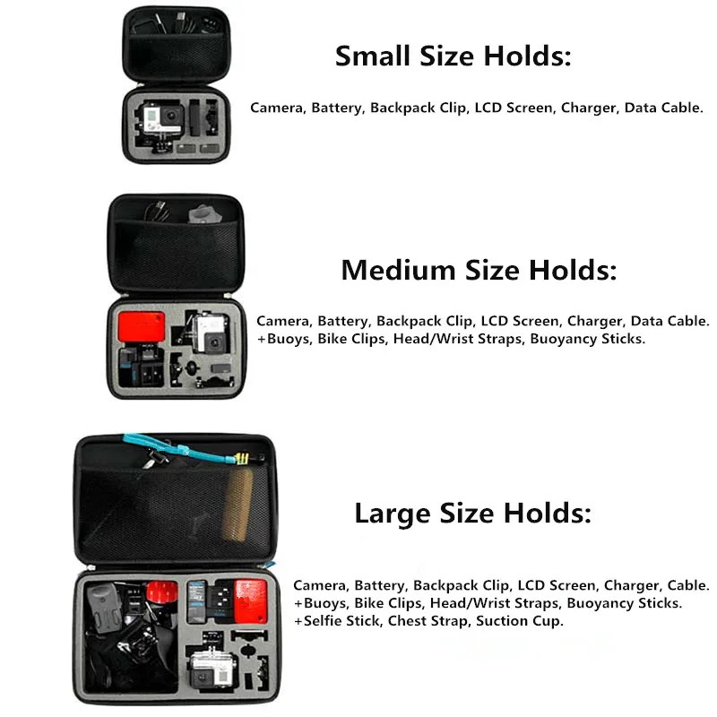 Sport Camera Portable Storage Case Collection Bag Travel Bag for GoPro Hero 11 10 9 8 For Go Pro Action Camera Accessories