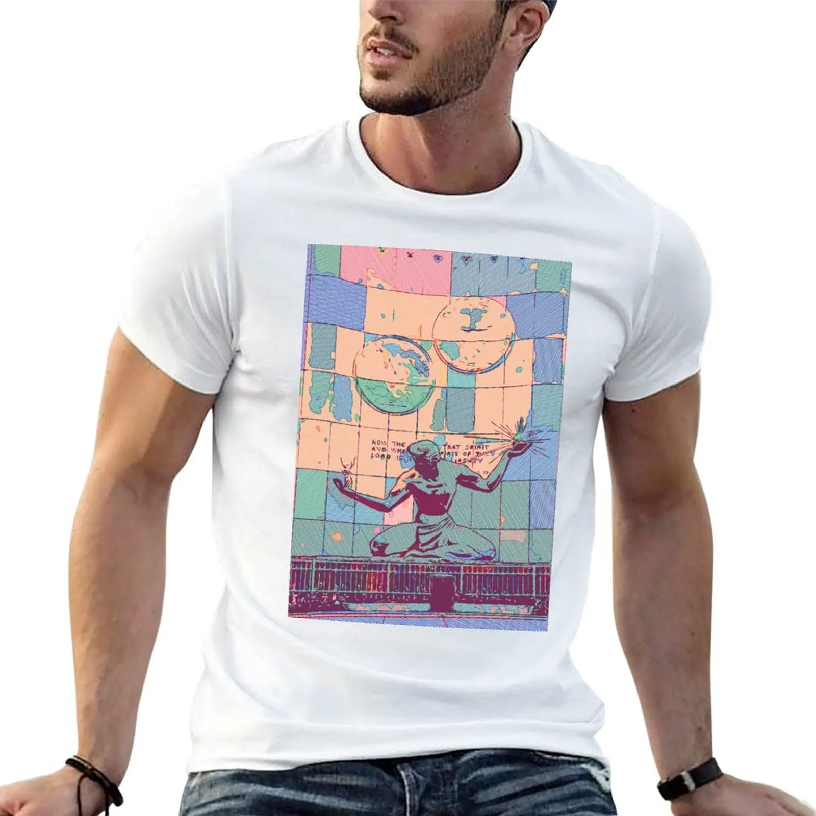 

Spirit of Detroit T-Shirt Anime t-shirt anime clothes men workout shirt
