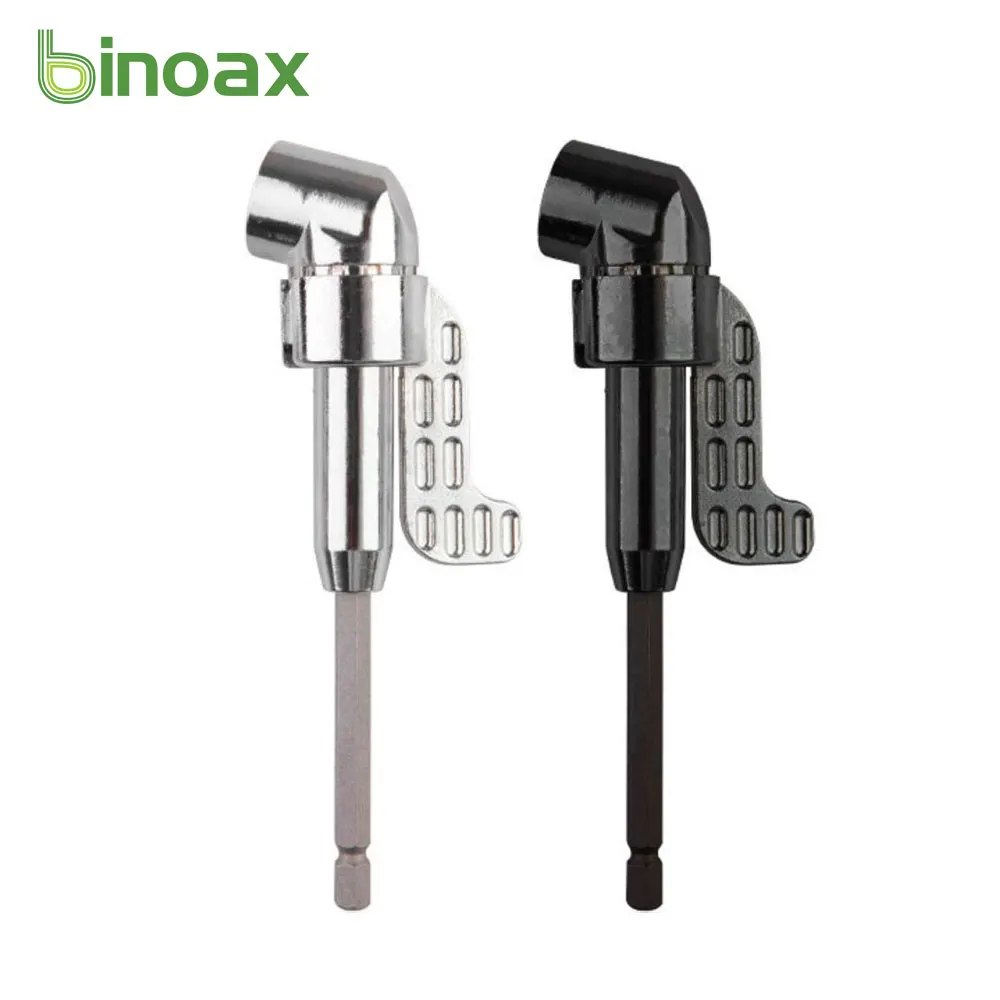 

Binoax 1/4" Magnetic Angle Bit Driver Adapter Screwdriver 360 Degree Adjustable Thumb Flange Off-Set Power Head Power Drill
