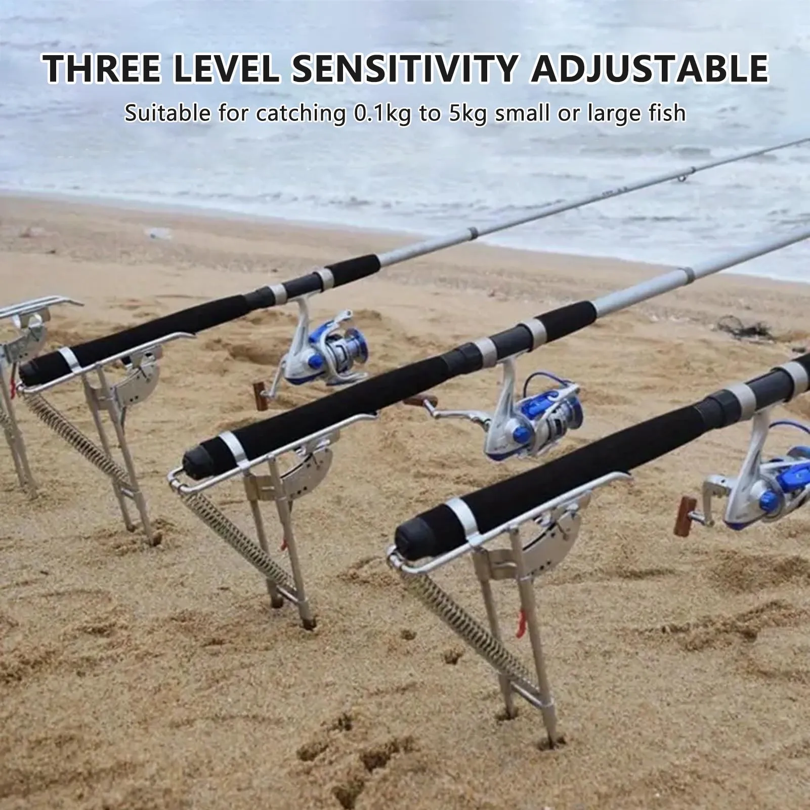 Automatic Spring Fishing Rod Holder Rust-Proof Abrasive Resistance Material Suitable All Types Fishing Rods fishing rod holder,fishing rod bracket,fishing rod support,fishing rod rest