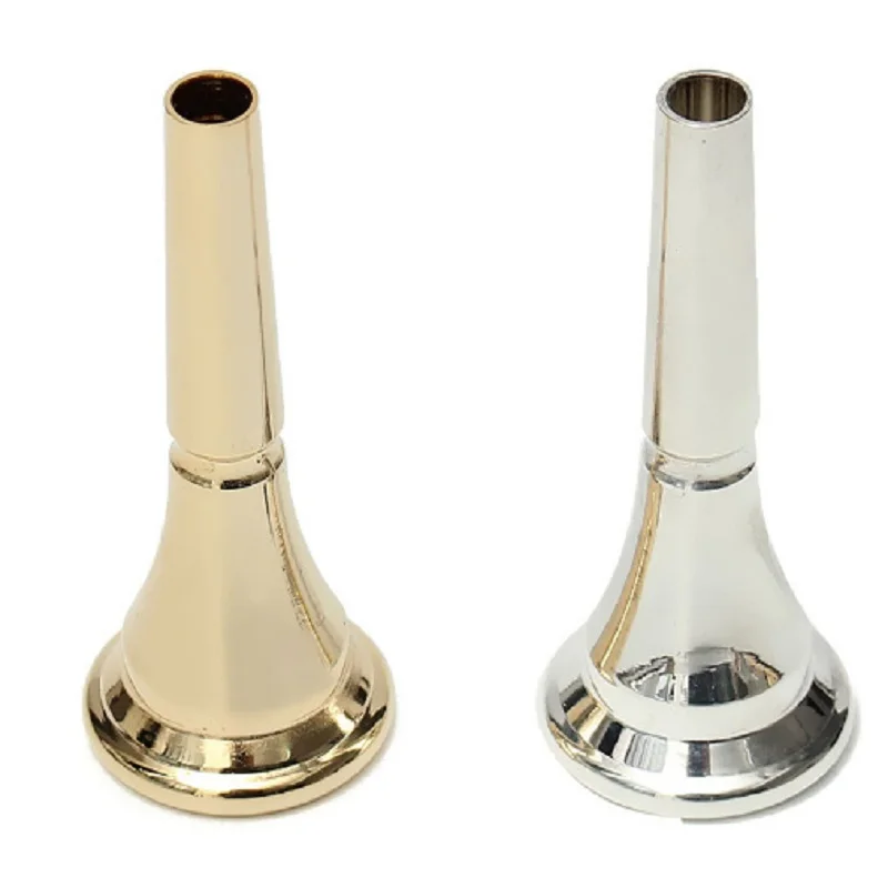 Professional Gold Silver Plated French Horn Mouthpiece Metal Copper Alloy French Horn Musical Instruments