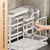 Kitchen knife holder, chopstick holder, wall mounted multifunctional countertop, cutting board, vegetable board storage 4