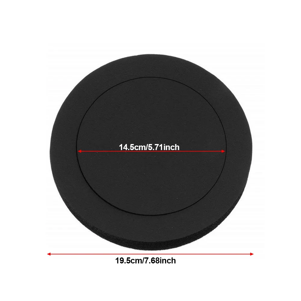 6.5" Car Door Soundproof Cotton Speaker Bass Ring Foam Woofer Pad Noise Sound Insulation Ring Car Accessories Interior 4pcs