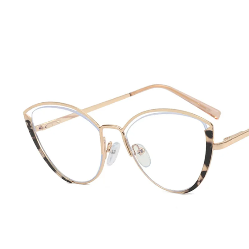 Triangular Cat Eyes Cutout Frame Clear Lens Glasses Oval Simple Myopia Nerd Spectacles Degree -0.5 -1.0 -2.0 -3.0 -4.0 to -6.0 6