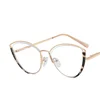 Triangular Cat Eyes Cutout Frame Clear Lens Glasses Oval Simple Myopia Nerd Spectacles Degree -0.5 -1.0 -2.0 -3.0 -4.0 to -6.0 6