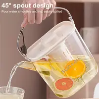 1200ml Water Bottle Stainless Steel Water Jug with Scale Silicone Spout Bpa Free Filtered Dispenser for Juice Tea Coffee Drinks 2