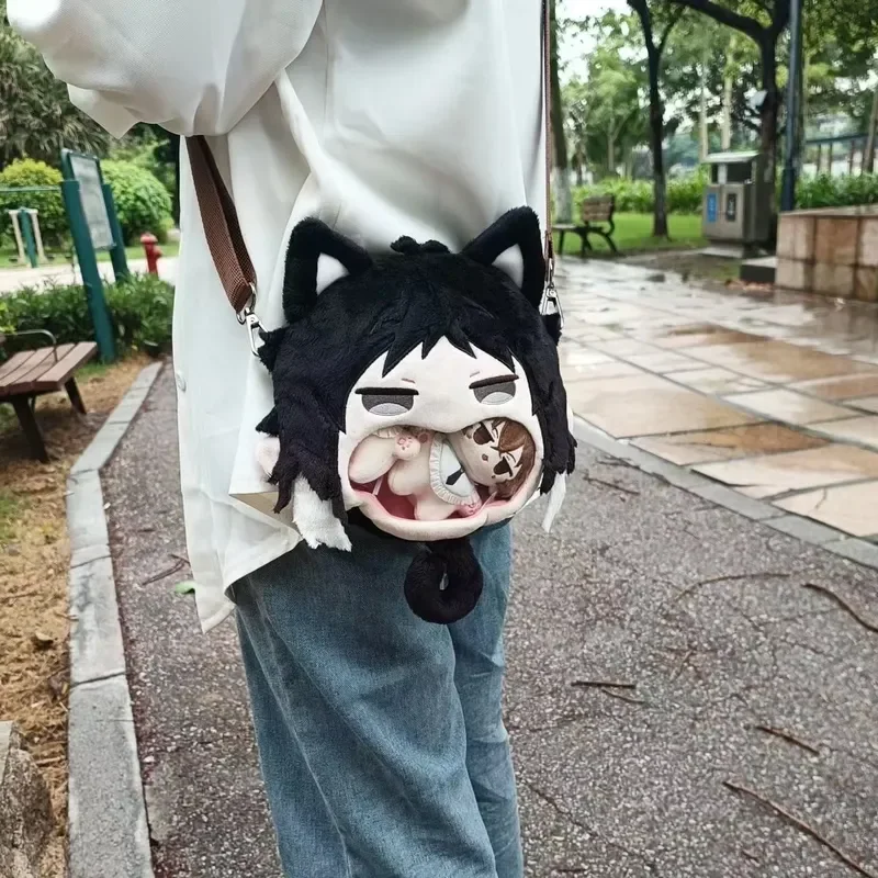 

Bungou Stray Dogs Plush Bag Dazai Osamu Nakahara Chuuya Edogawa Ranpo Akutagawa Ryuunosuke Dostoyevsk Anime Character Children's