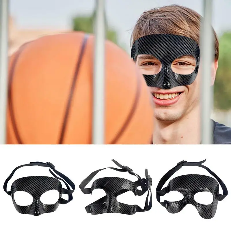 Football Mask Basketball Face Protection Sports Mask Protective Athletic Facial Cover Adjustable Basketball Softball Nose Guard