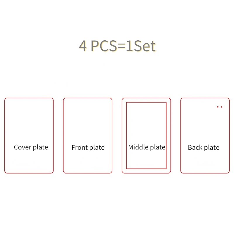 Multiple Shape Diy Acrylic Quicksand Mahjong Brand Guka Quicksand Ticket Root Mold Acrylic Ultra-permeable Quicksand Empty Plate 4