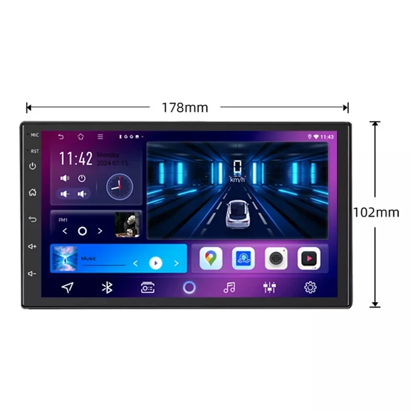 Radio Estéreo para Auto de 7 Pulgadas para VW Transporter T4 1998-2003, Carplay Inalámbrico, Android 15, Unidad Principal Inteligente con GPS, WIFI y Navegación 5