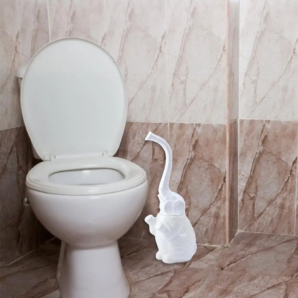 Description Picture 4 of itemElephant Style Toilet Brush Set Compact Size Decorative Toilet Brush And Holder Set Drip-Proof Bathroom Toilet Accessories