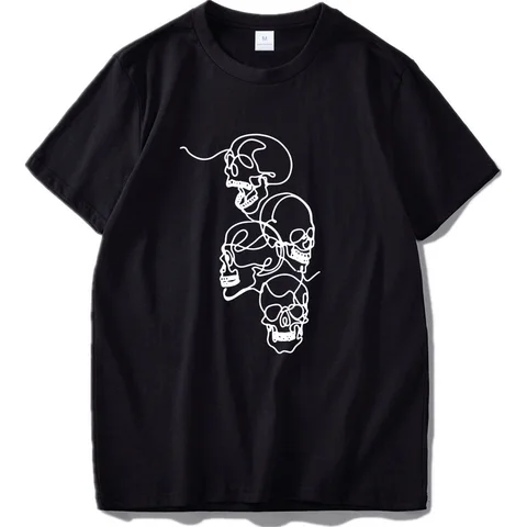 Cotton T Shirt Hand Painted Art Innovative Design Short Sleeve EU Size Casual Tshirt Male Female Tops Tee