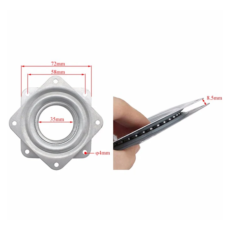 3'' Small Exhibition Turntable Bearing Swivel Plate Lazy Susan! Great For Mechanical Projects Hardware Fitting