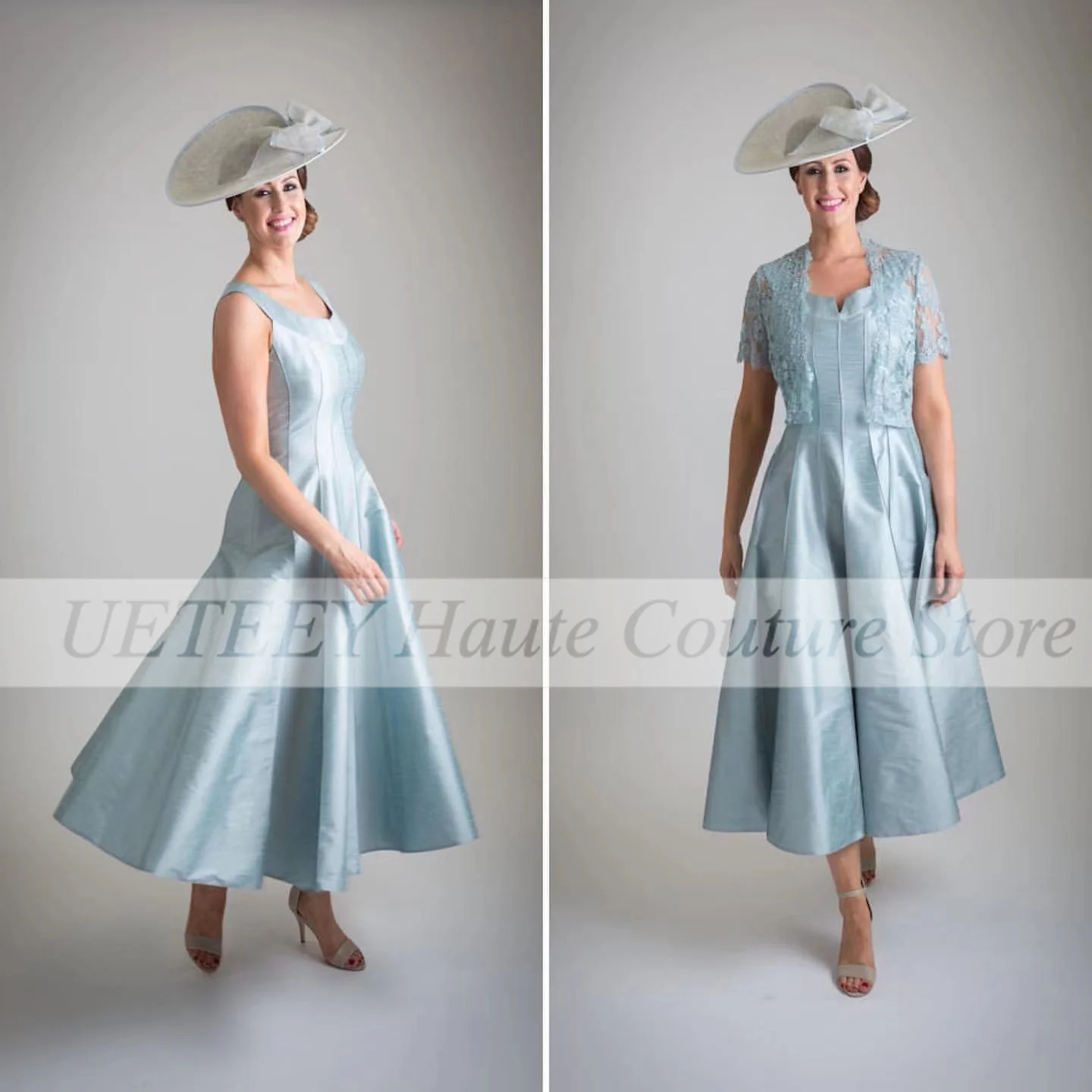 

Light Blue Elegant Evening Mother Dress 2022 Of The Wedding Dresses Plus Size A-Line Formal Gowns For Weddings