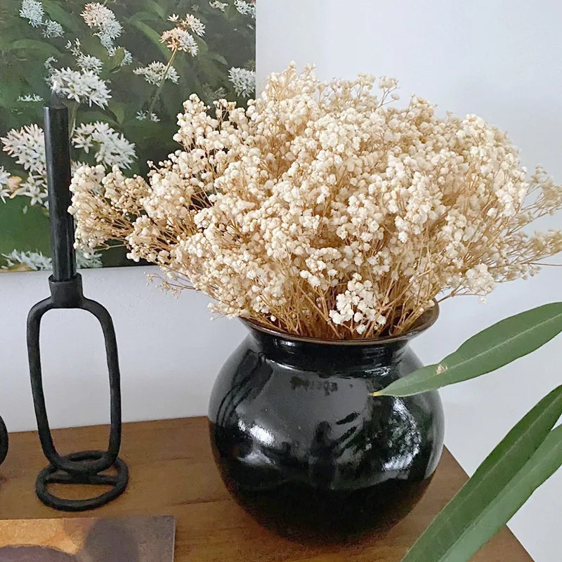 

Baby's Breath Dried Flowers Natural Bouquets Gypsophila Arrangement Home Artificial Flowers Wedding Decoration Fleurs Sechees