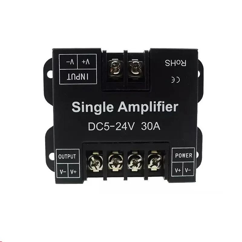 Description Picture 4 of item12A/24A/30A/50A LED Amplifier Controller Single Color/RGB/RGBW/RGBWW RGB+CCT DC5/12/24V 1CH/3CH/4CH/5CH Led Strip Power Repeater