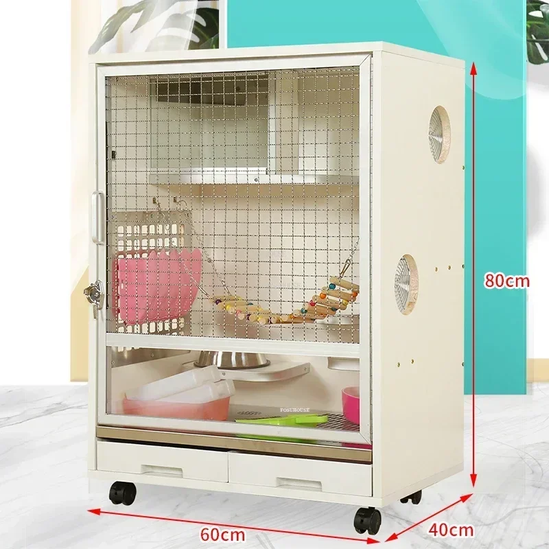 Solid Wood Cat Cages Luxury Multi-storey Cat Villa Large House Creative Pet Shop Breeding Cage Modern Household Pet Supplies