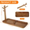 Wood Key Tray for Entryway Table Wood Storage Tray Living Room Key Hanger Jewelry Display Frame Organizer Tray for Rings Watches 3