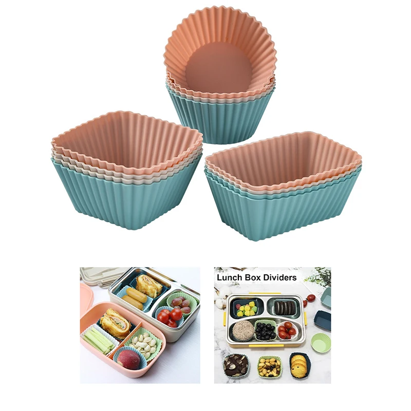 100% Food‑Grade Colorful Silicone Baking Cups – Reusable Non‑Stick Muffin & Cupcake Lin... - SKU SBC16328 - UGI Pack...
