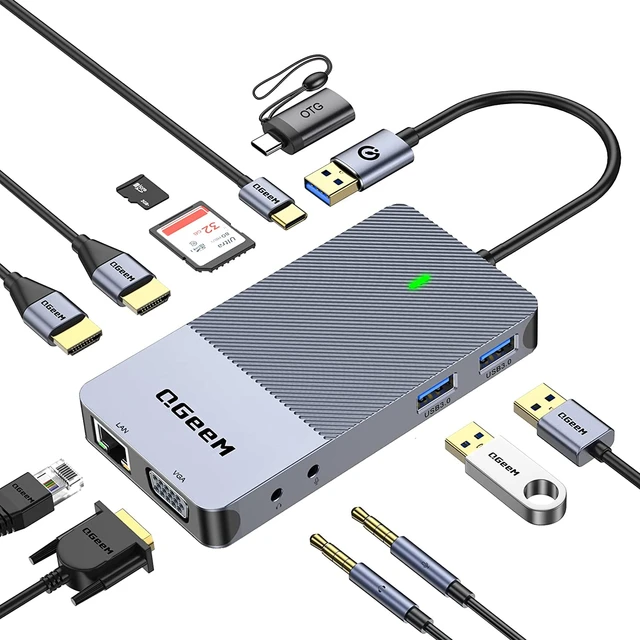 Thunderbolt 3 to Dual HDMI Video Hub LAN Dock