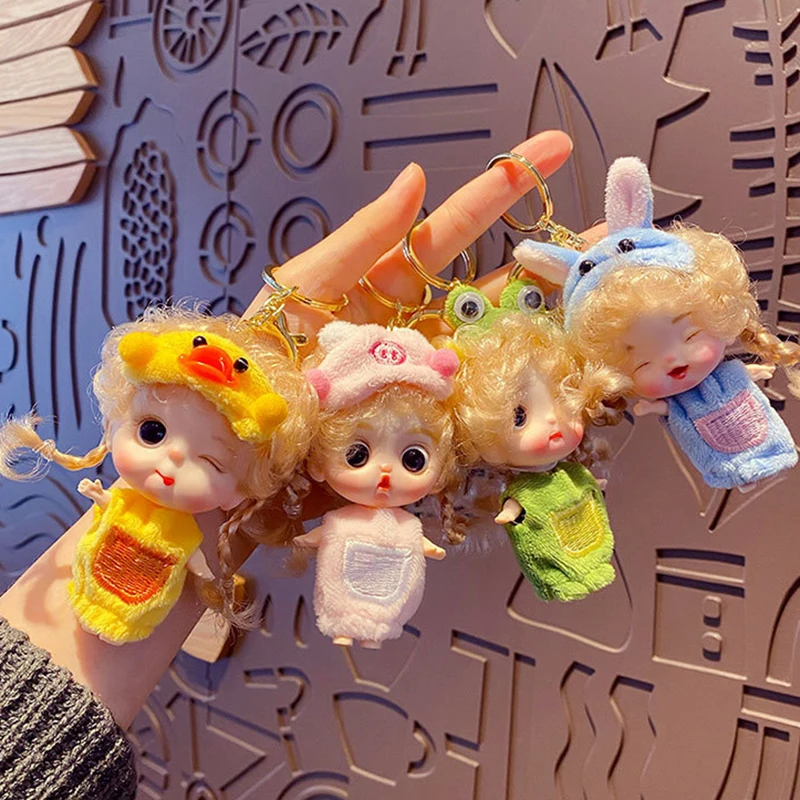 

Cartoon Kawaii Girl Princess Doll Keychain Cute Eyeshade Doll Princess Keychain Exquisite Doll Backpack Pendant Birthday Gift