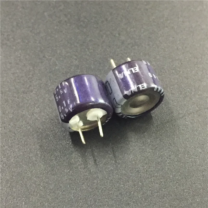 2Pcs/10Pcs Serie 0.1F 5.5V Elna Dhl 13.5X9.5Mm 5.5V0.1F Super-Condensatore Farad