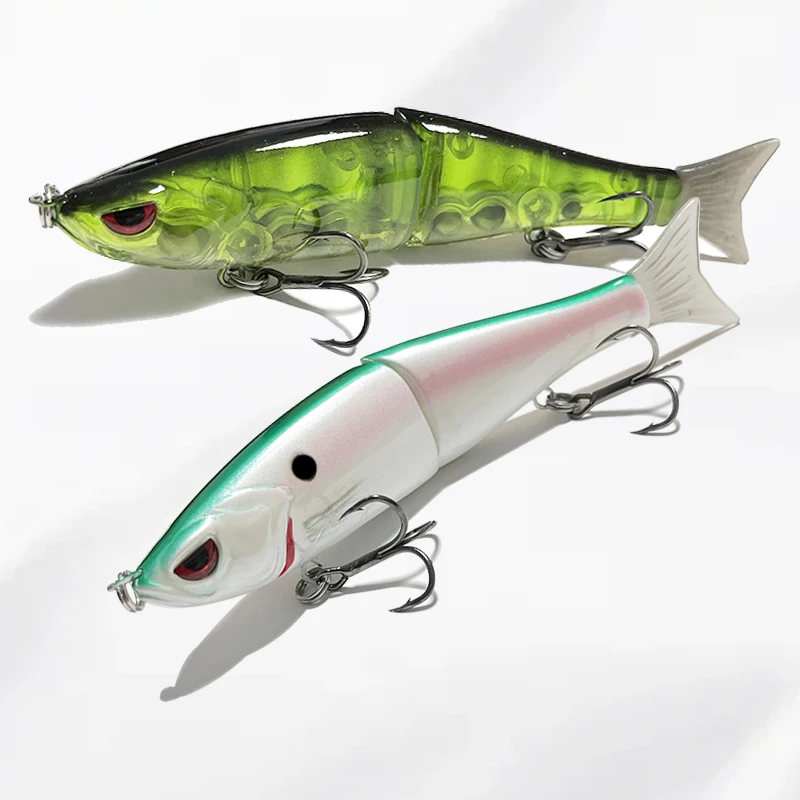 5 Stück LUHANGT Angelköder 115mm Madness Swimbait Großer Köder Meeresangeln Harter Köder Riesiger Gelenkköder Leurre Balam – Detail 2
