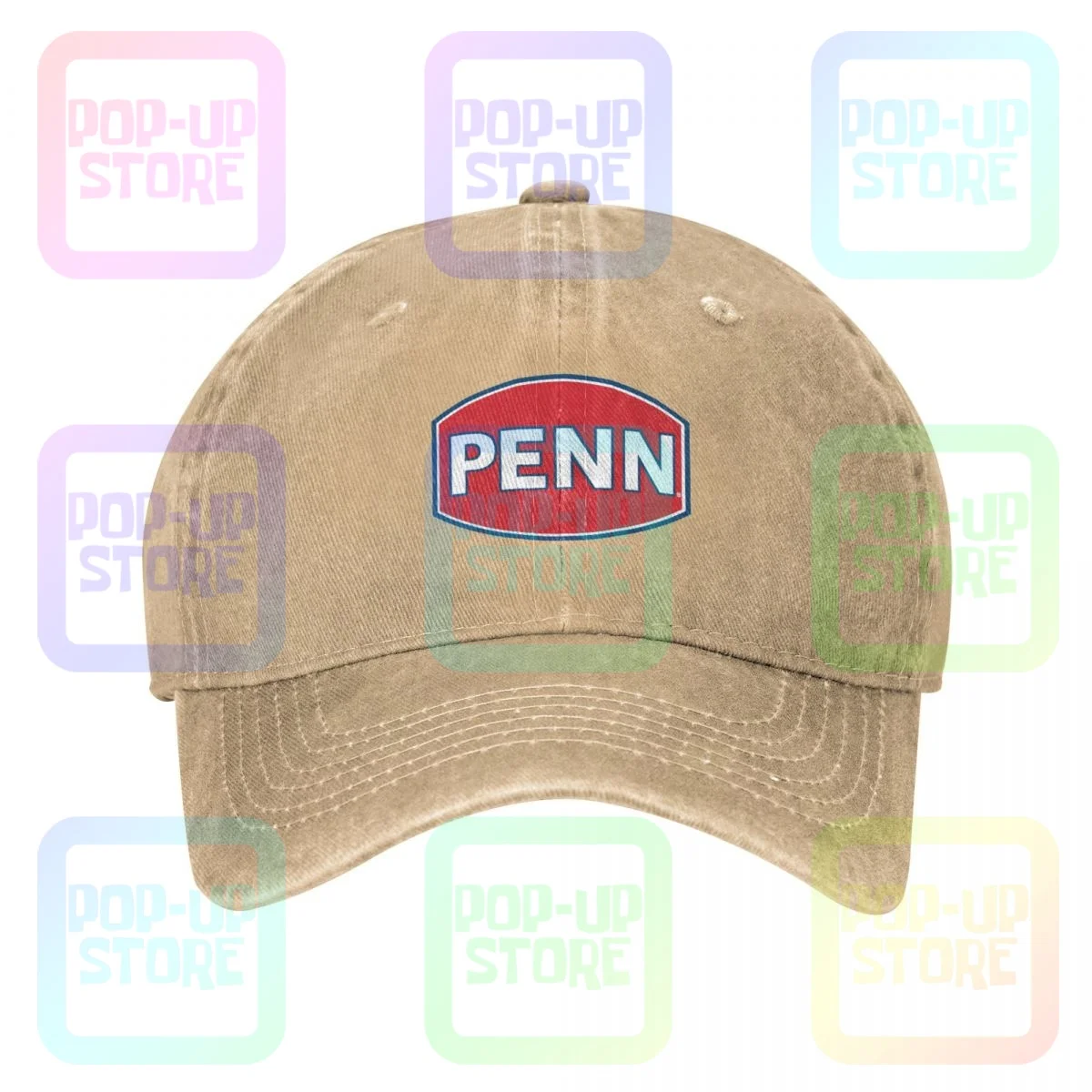 Penn Fishing Gear Reel Rod Washed Denim Baseball Cap Trucker Hats Style  Harajuku - AliExpress