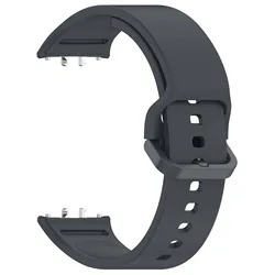 Enhanced Silicone Sport Band for Galaxy Fit3 Smartwatch - Durable Rubber Strap Accessory (Space gary)