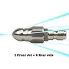 Pressure Washer Sewer Jetter Nozzle with Stainless Steel, Durable Design Sewer Jet Nozzle,1/4Inch Quickly Connector 2