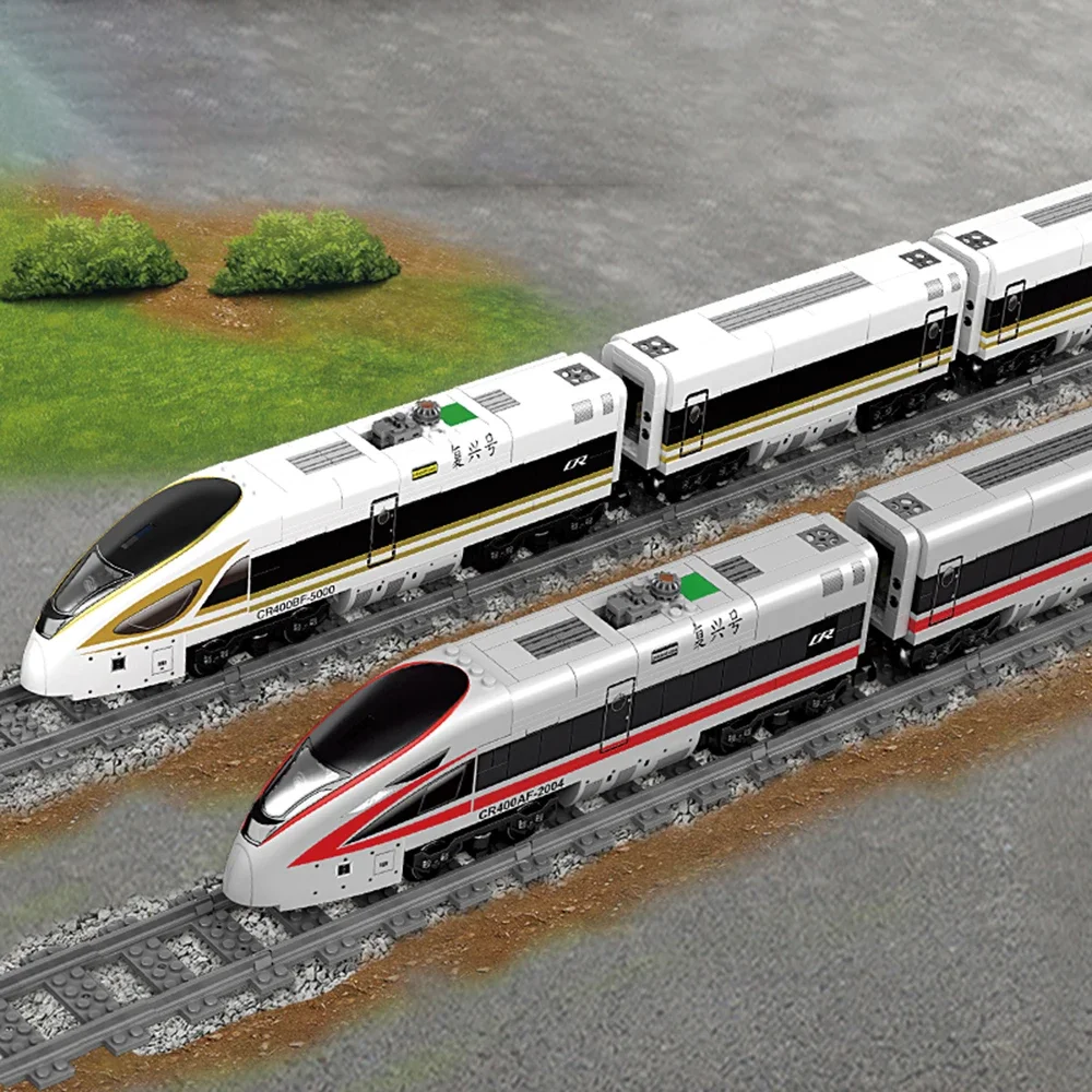 High-Speed Rail Train Building Block Set - Ultimate High-Tech Vehicle Toy