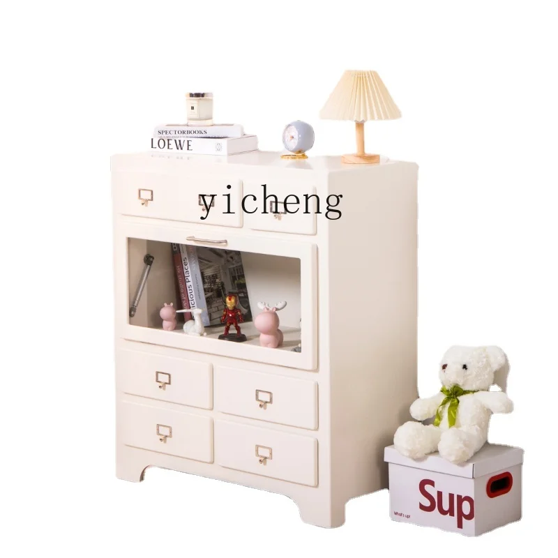 

Tqh Bedroom Chest of Six Drawers Household Multi-Layer Locker Living Room Side Cabinet Wall Clothes Closet