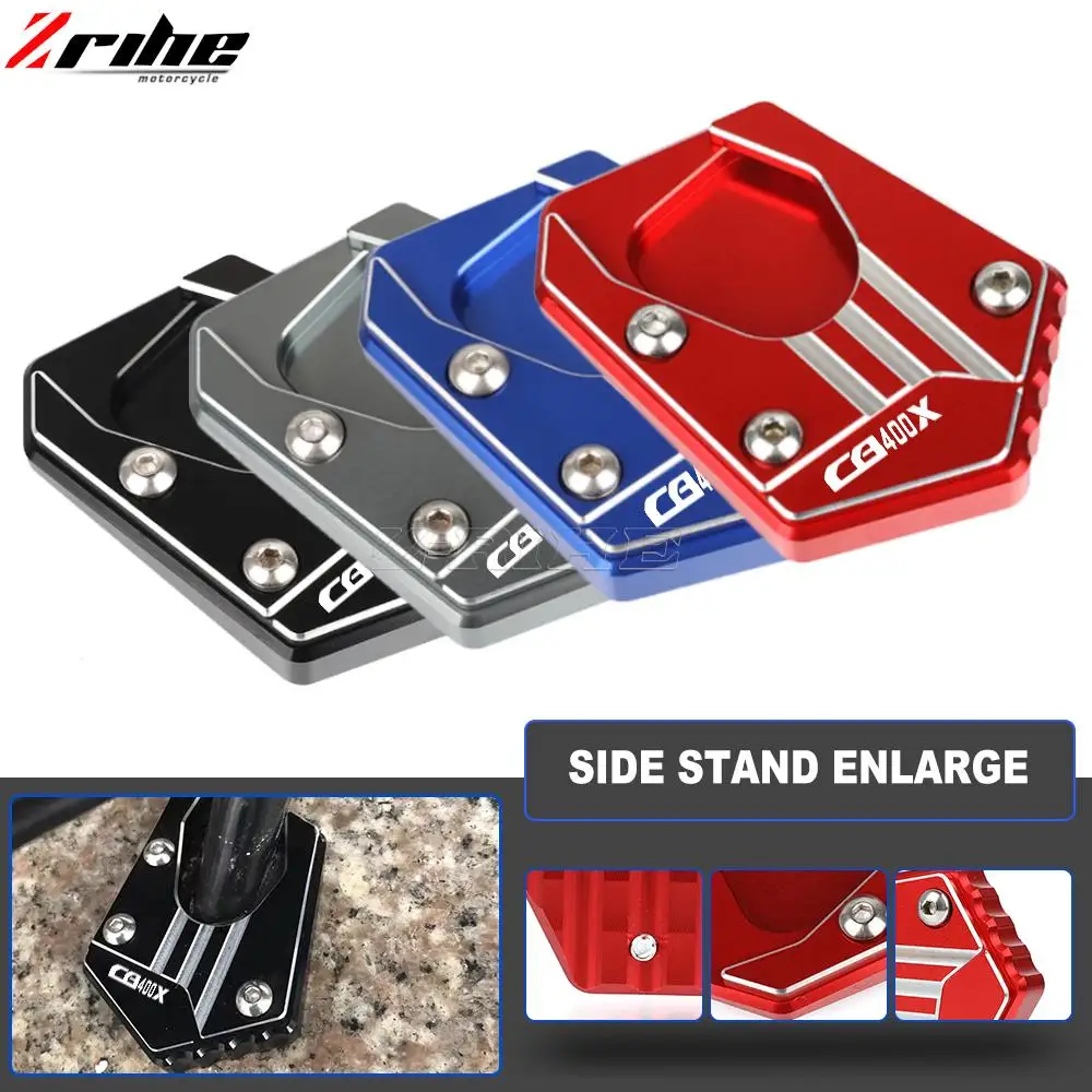 

For Honda CB400X CB 400 X 2019 2020 2021 CB400 400X Motorcycle Kickstand Sidestand Side Stand Enlarger Foot Support Plate Pad