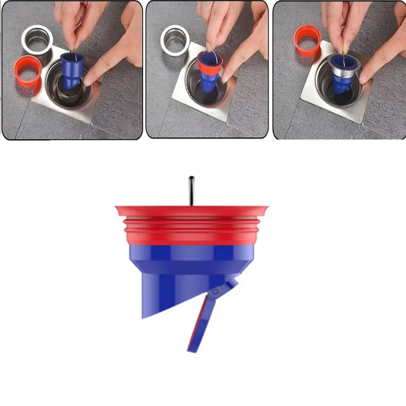 

Sewer Deodorant Floor Drain Core Kitchen Water Drain Filter Floor Strainer Plug Trap Sink Anti Odor Pest Prevention Deodorant