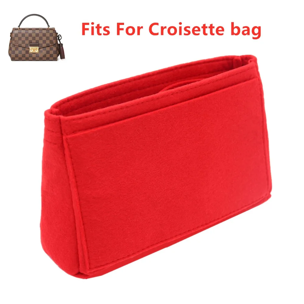 For Handbag insert CROISETTE insert Inner Purse Portable Cosmetic handbag  make up organizer box storage dropshipping - AliExpress