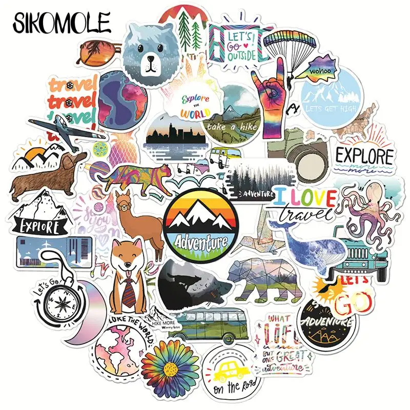 

10/30/50 шт., наклейки для ноутбука