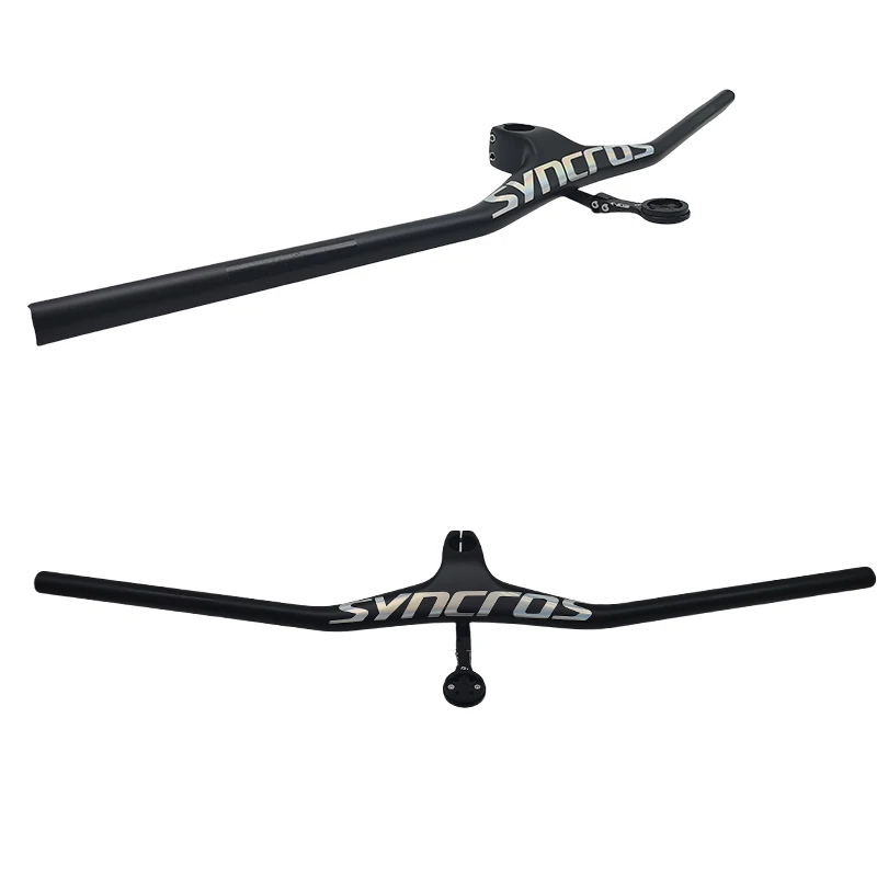 Bicycle Accessories Bicycle Handlebar SYNCROS FRASER IC SL-17 Degree MTB/Mountain Carbon Fiber Integrated with Mount Stand